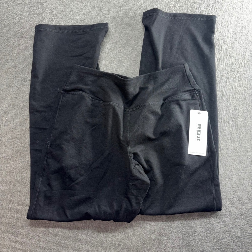 RBX Active Womens Black Yoga Pants Straight Leg CR7302 Size Medium NWT